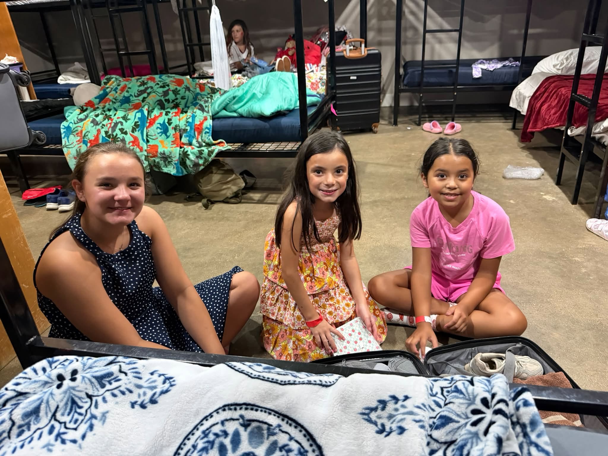 Girls together at a ministry event
